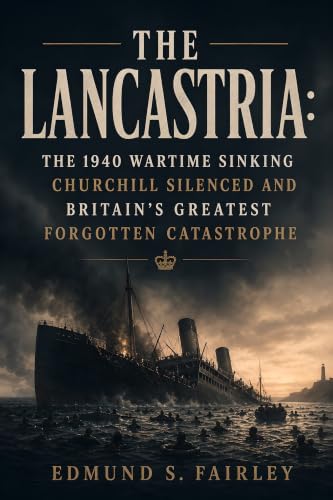 Cover of The Lancastria: The 1940 Wartime Sinking Churchill Silenced and Britain's Greatest Forgotten Catastrophe